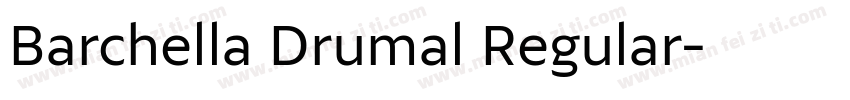 Barchella Drumal Regular字体转换